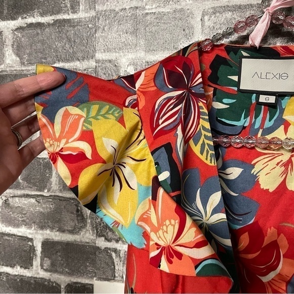 ALEXIS Janna Floral Wrap Dress red - Picture 5 of 14
